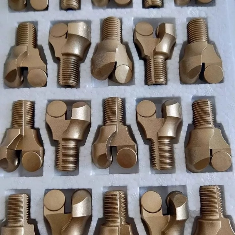 45mm 50mm 2 Wings PDC Non-Core Drill Bit/Anchor for Well Drilling Coal Ming