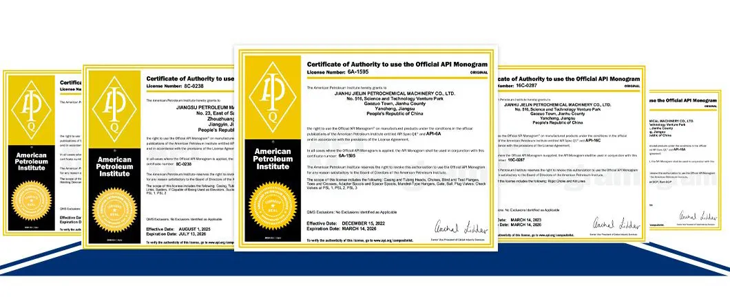 API ISO Certifications