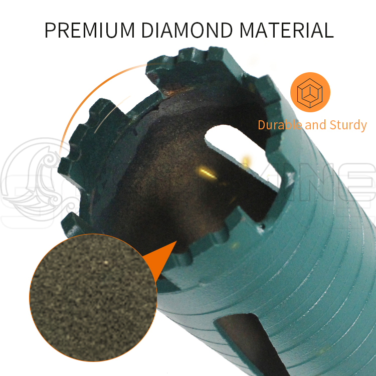 Diamond Segments Sintered Air Conditioning Installation Glass Wet Stone PDC Concrete 152 Core Drill Bit