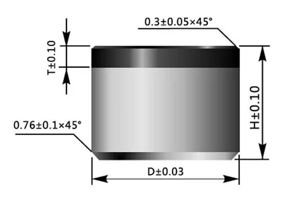 1308 Polycrystalline Diamond Compact Drilling Bits PDC Cutter