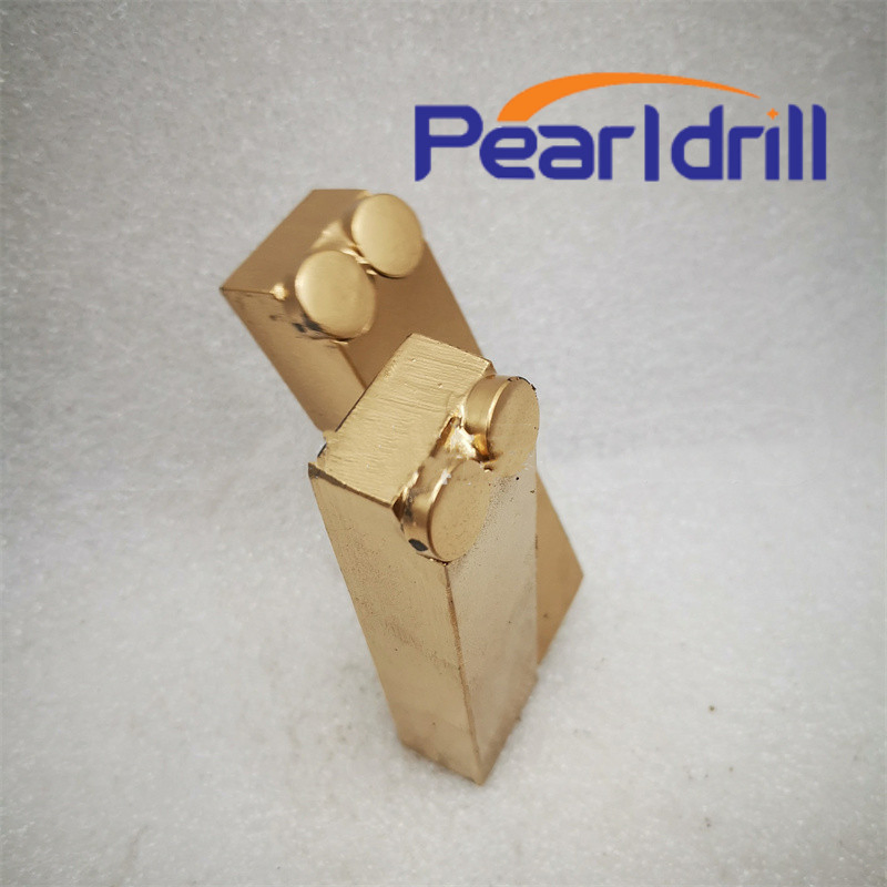Pearldrill One/Two Cutter Tooth Head Solderable Drill Teeth Cutter Exploration Diamond Composite Cutter