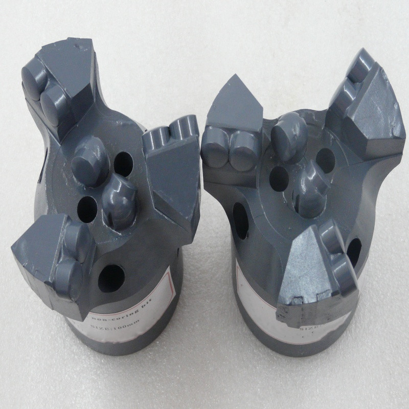 Pearldrill PDC Drill Bit, Water Well PDC Drill Bit 3 Wings Flat PDC Cutters Non Coring