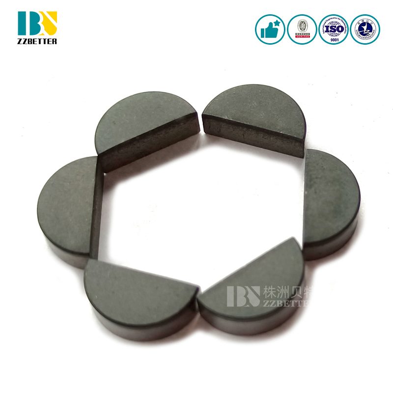 1004 1304 1308 PDC Half Moon Cutter for Stone Cutting Saw Blades PDC Half Cutter