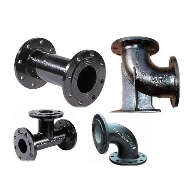 ISO2531 En545 En598 DN80-DN3000 Zinc/Bitumen/Epoxy Flanged Duckfoot 150X90 Ductile Iron Pipe Fitting for Water Supply