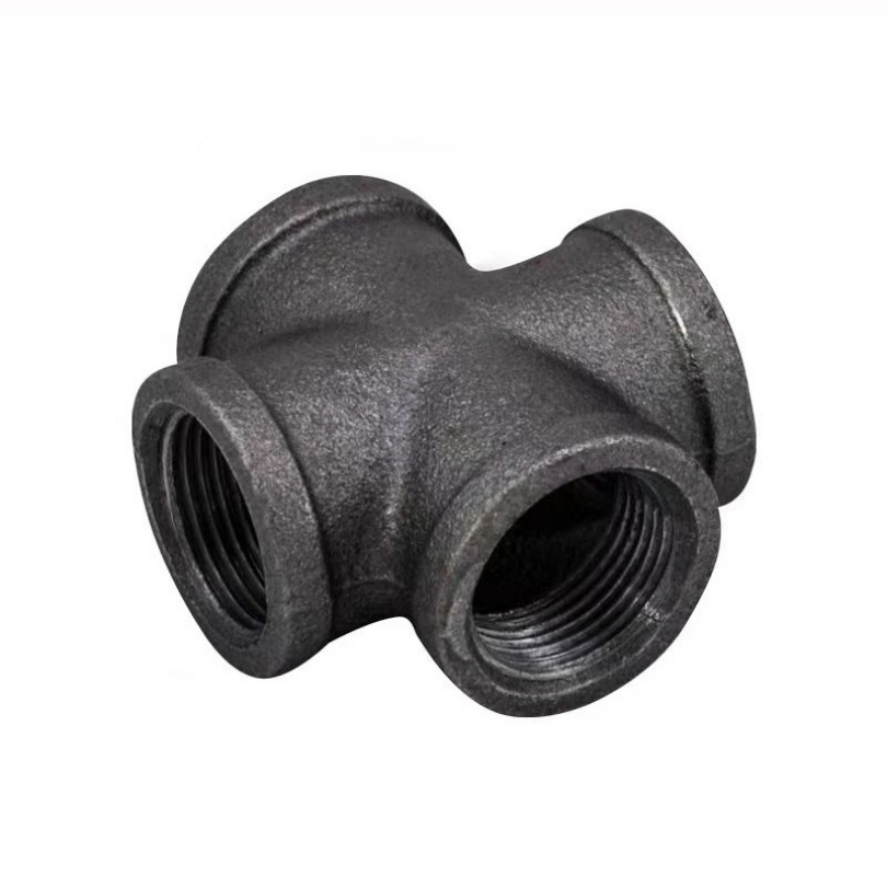 High Pressure Hot DIP Galvanized Malleable Iron 4 Way Pipe Fitting Equal Cross Malleable Iron Cross Fitting