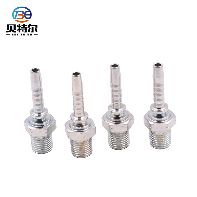 12611A Hot Forged High Quality Male Thread Parts Straight Fittings Carbon Steel Bsp Male Hydraulic Fitting