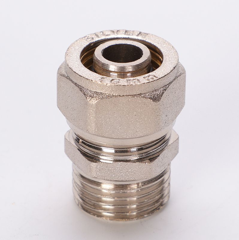 Male Coupling Brass Compression Fittings for Pex-Al-Pex Pipe