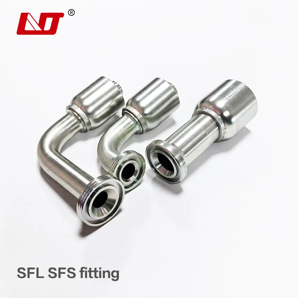 Industrial Hydraulic Hose Flange Connector for Pipe Adaptation