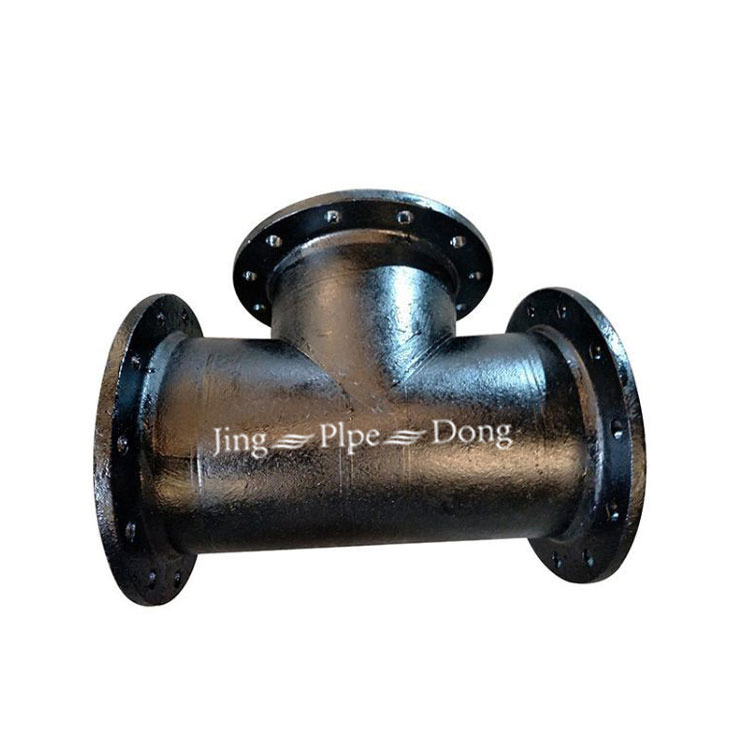 En545 Ductile Iron Pipe Fitting All Flanged Tee for Ductile Iron Pipe