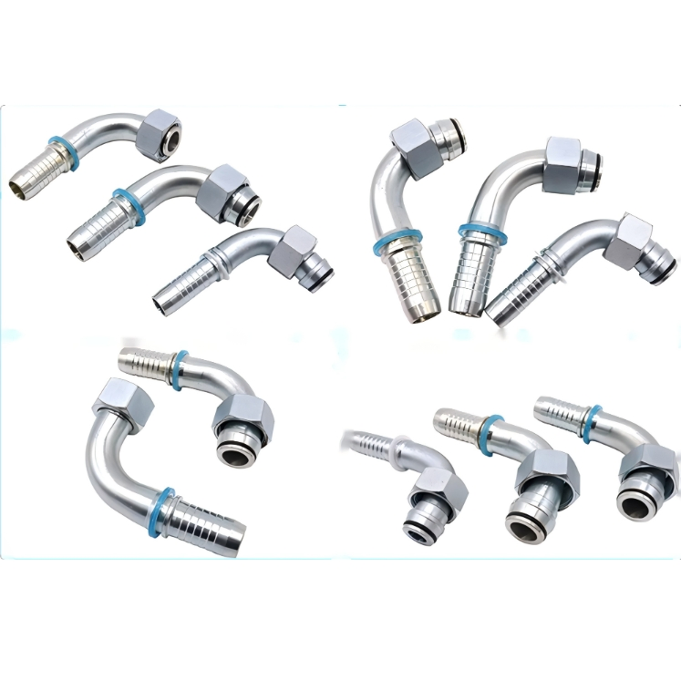 Stainless G to NPT Adapter Compression Fittings for Carbon Steel Pipes Adaptadores Hidraulicos Steel Pipe Fitting Metric Reusable BSPT Double Ferrule Fitting