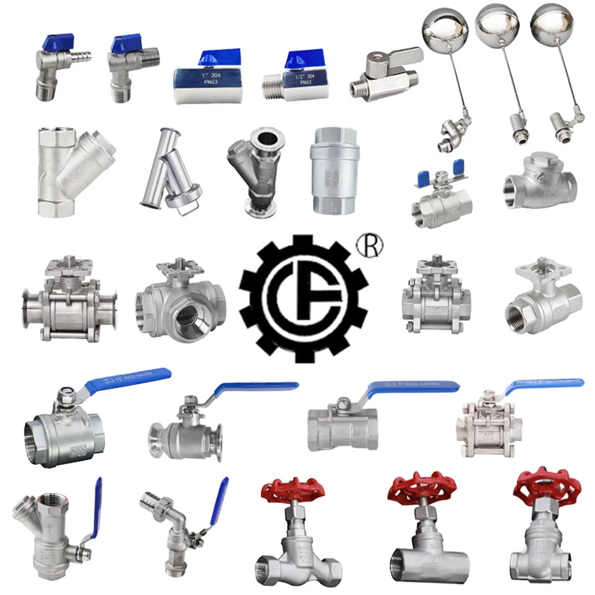 Stainless Steel 304/316 Mini Ball/Gate/Globe/Angle/Check/Sanitary/Industrial/Filter/3PC/2PC/1PC Valve with BSPP/BSPT/NPT Thread/High Platform for Water/Oil/Gas