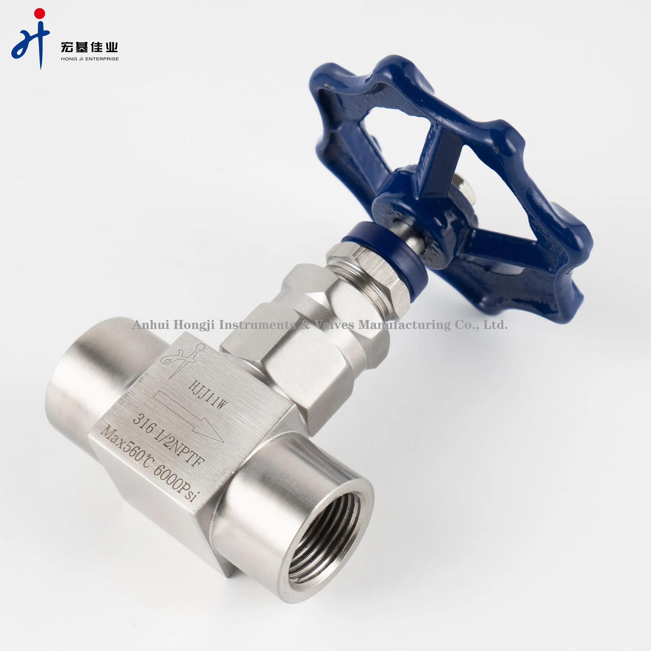 Female Thread Needle Valve Steel Flow Control Shut off Adjustable Needle Valve