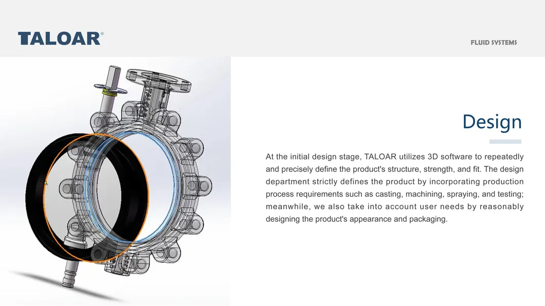 Durable Concentric Wafer Style Ductile Iron Butterfly Valve