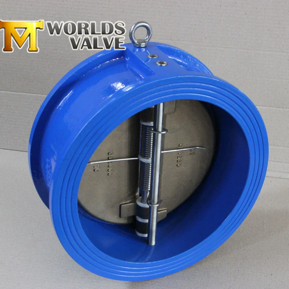 API594/ISO5752 Ductile Cast Iron Wafer Type Dual Plate Double Door Check Valves Non Reture Valve