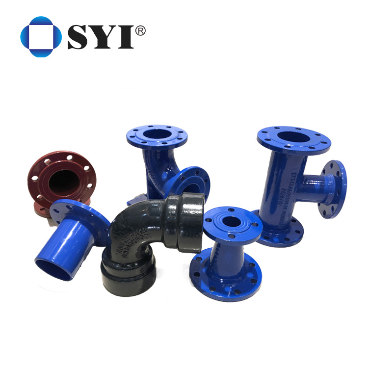 Factory Price Factory ISO2531 En545 En598 Di Elbow Tee Corss Fitting Ductile Iron Cast Iron Flanged Pipe Fittings