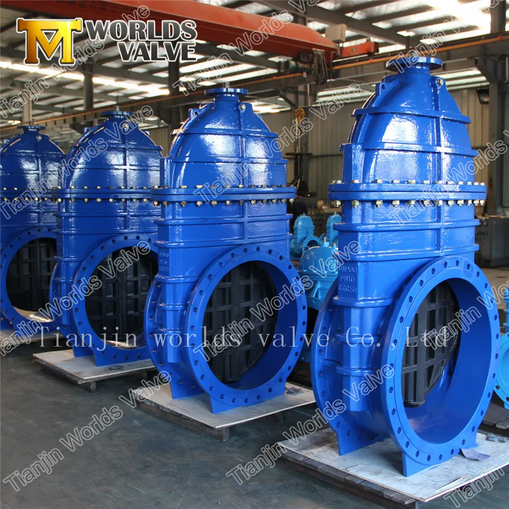 Non-Rising /out Side Rising Stem Ductile Iron Wedge Gate Valve with Rubber Sealed Disc BS5163 DIN3202 F4 F5 Awwac509 Hand Wheel /Bevel Gear Operated