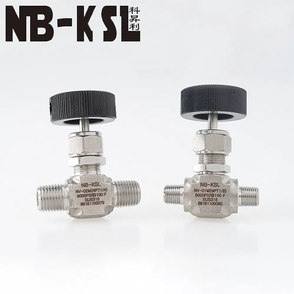 Multi-Purpose High Pressure Male Thread Stainless Control Water Needle Valves