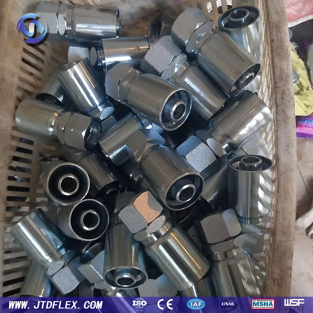 China Customized Reusable Carbon Stainless Steel High Pressure Adapter Jic Flange Metric American Quick Coupling Connector Hydraulic Rubber Pipe Hose Fittings