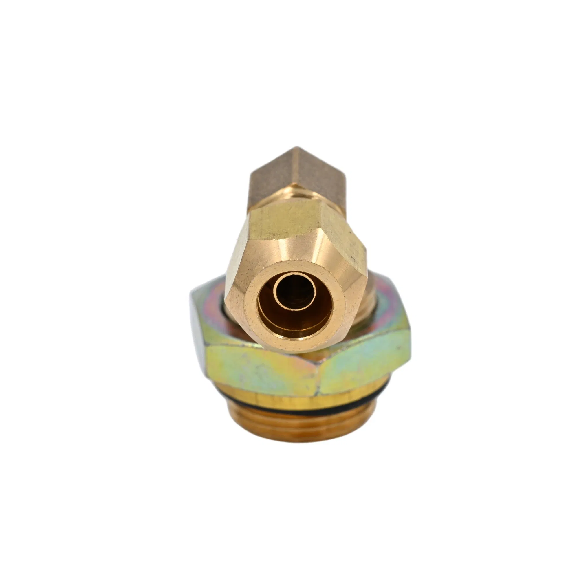 Brass Pipe Compression Connector Fitting Elbow Fitting for Semi-Trailer