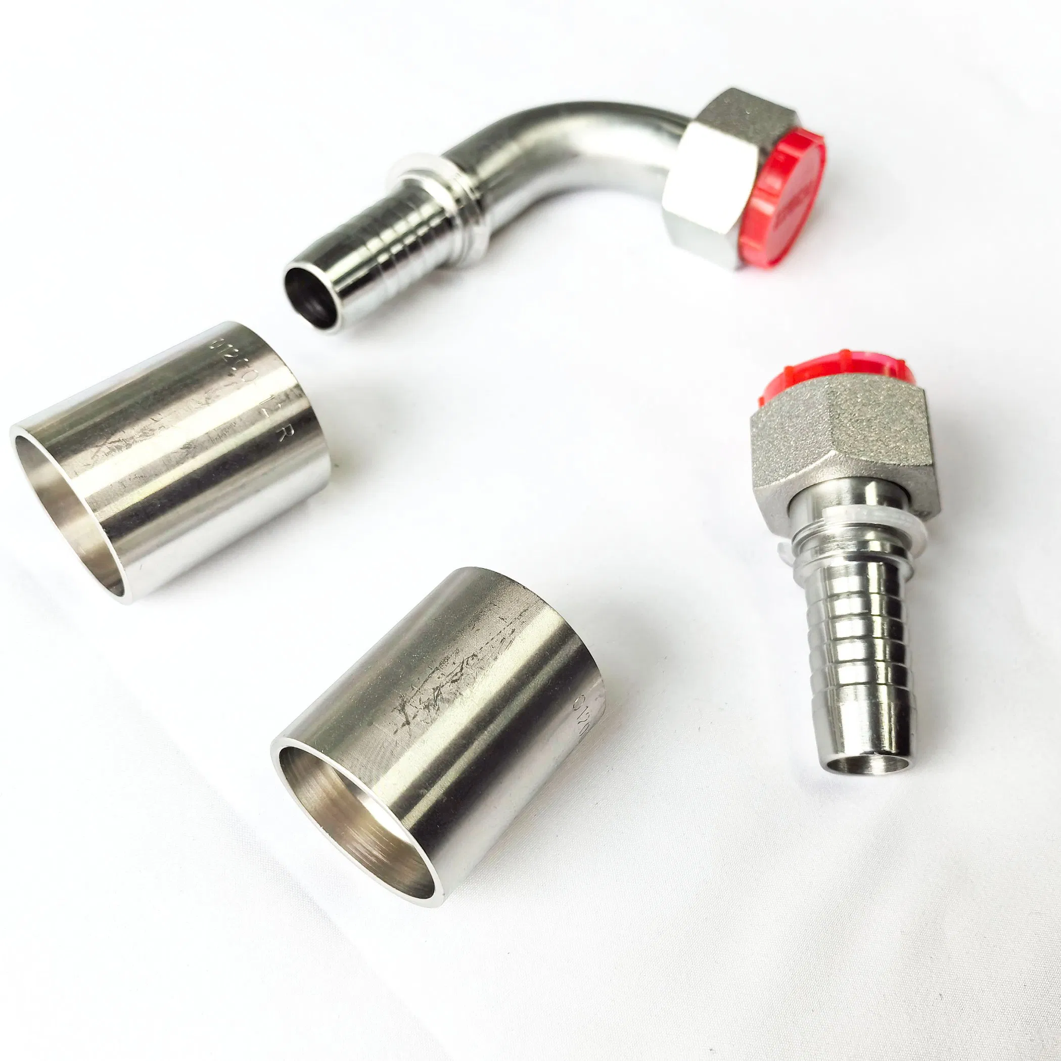 China Suppliers High Pressure Reusable Metric Male Female Stainless Steel Cone Jic Flange Adapter Grease Connector Pipe Nipple Hydraulic Hose Fittings