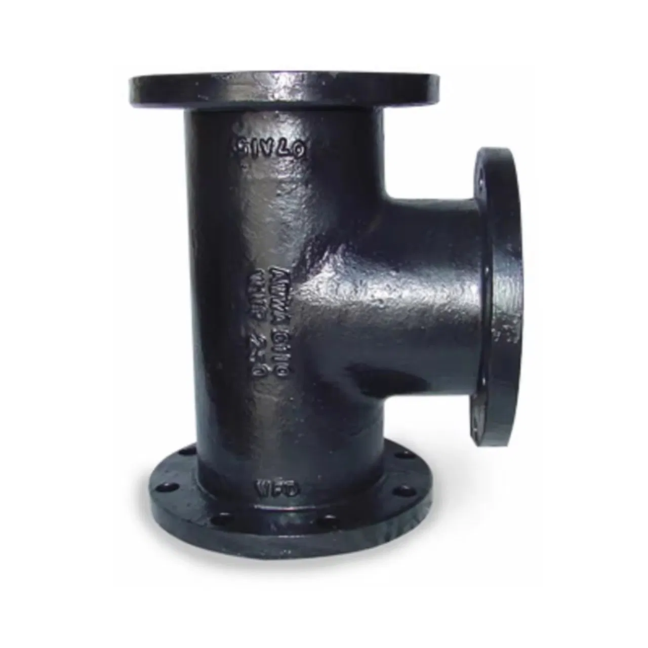 ISO2531\En545\En598 Black Ductile Iron Double Flanged Bend Pipe Fitting for Water Supply