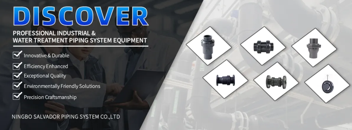 Industrial PVC Swing Check Valve Banner