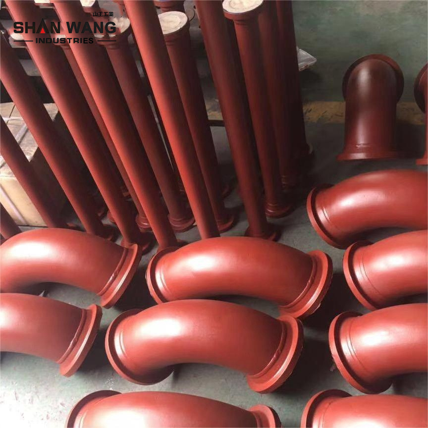 Shanwang Group/PTFE Lined Ss CS DN 400 500 600 Flanged Tee Spools Customed Pipe Fittings