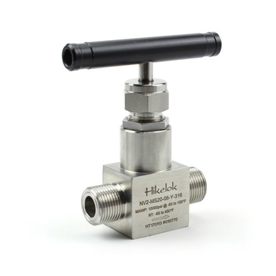 Hikelok Manufacturer PCTFE Stem High Pressure 316 Stainless Steel Needle Valve