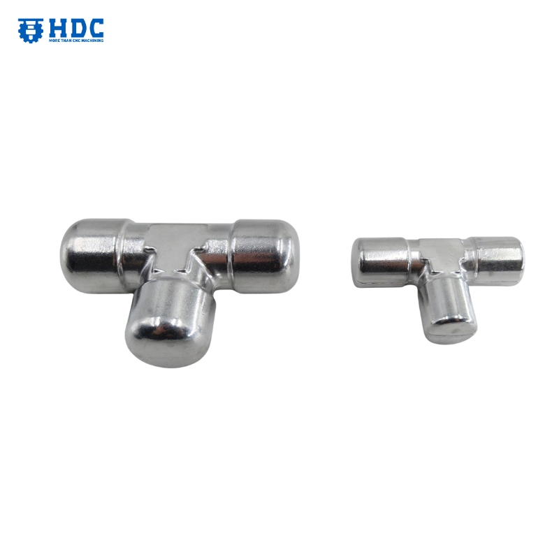 Aluminum/Stainless Steel Pipe Fitting Tee Pipe Fitting Hot Forging Part Forged Pipe Fitting