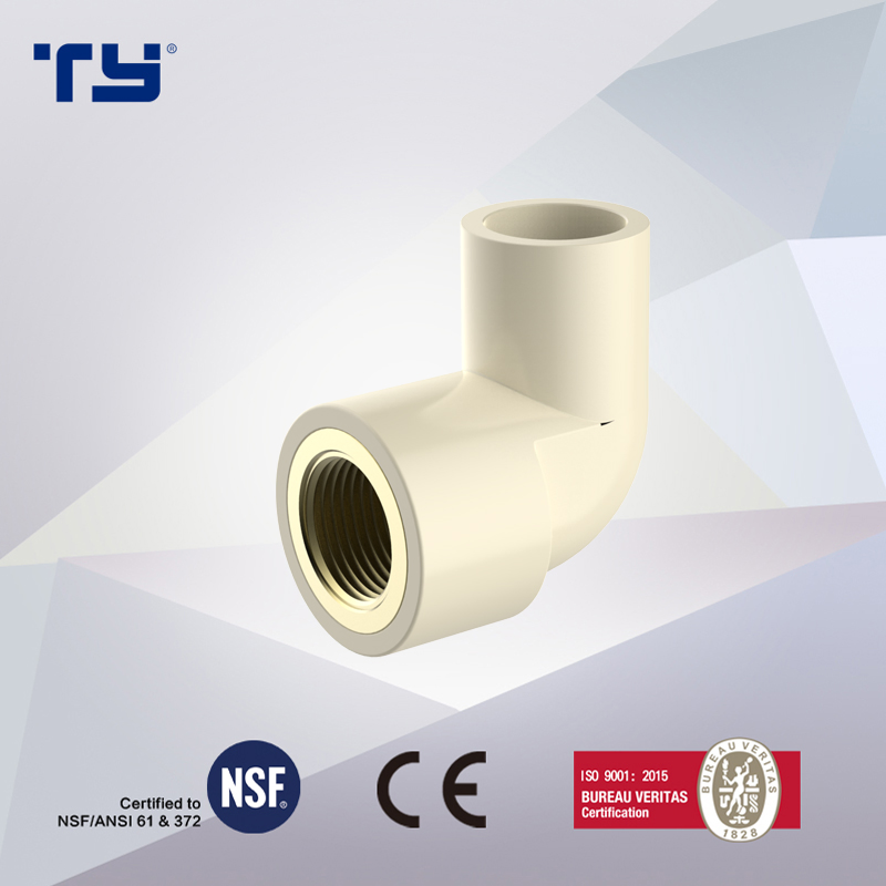 Female Adapter of Hot and Cold Water Brass Plastic Fitting ASTM D2846 Standard Plastic/CPVC/PVC/Pressure Pipe Fittings