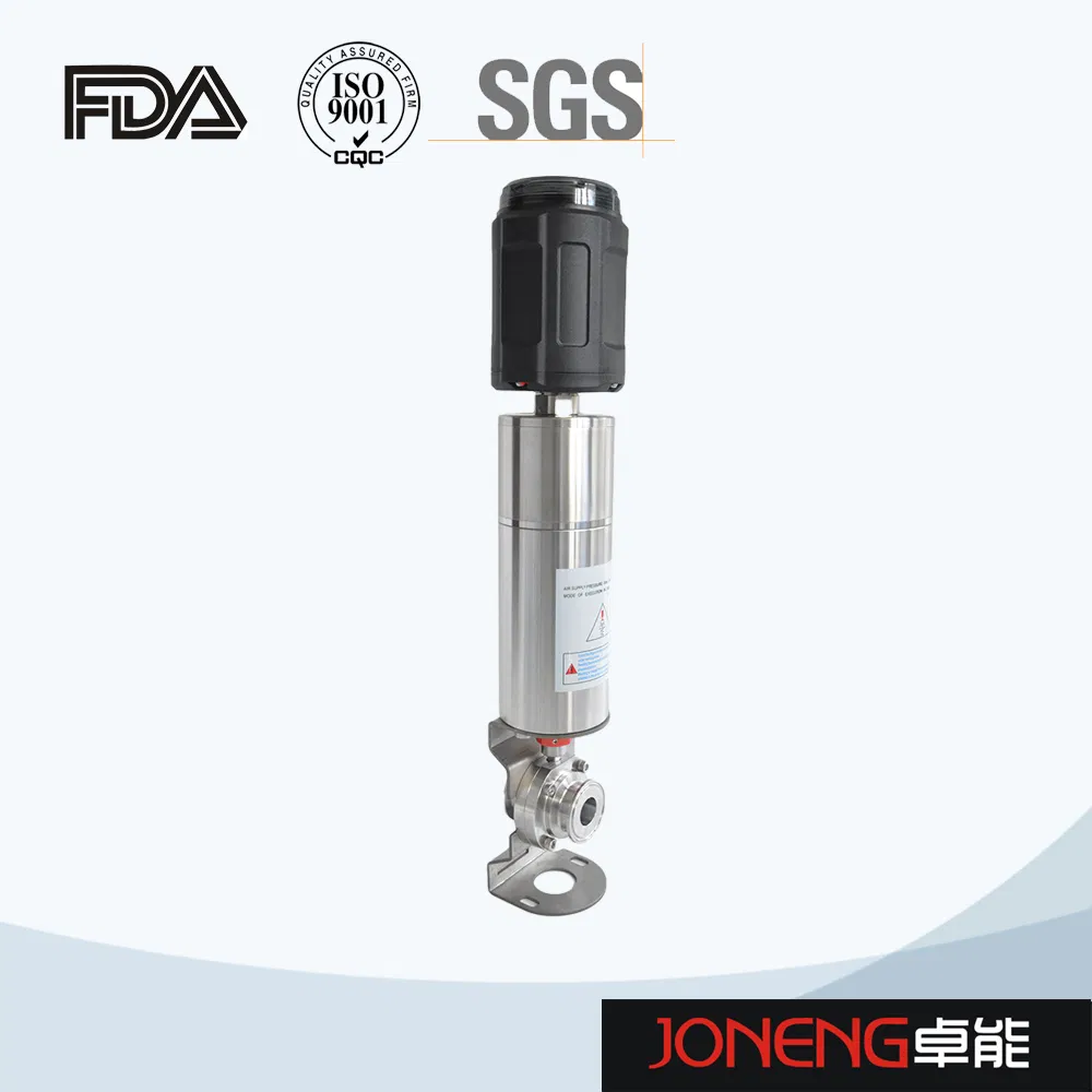 Hastelloy Hygienic Sanitary Pneumatic Manual DN50 Butterfly Valve Price Wenzhou