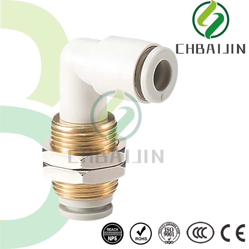 Heavy-Duty Panel Mount Female Pipe Connector for Industrial Use