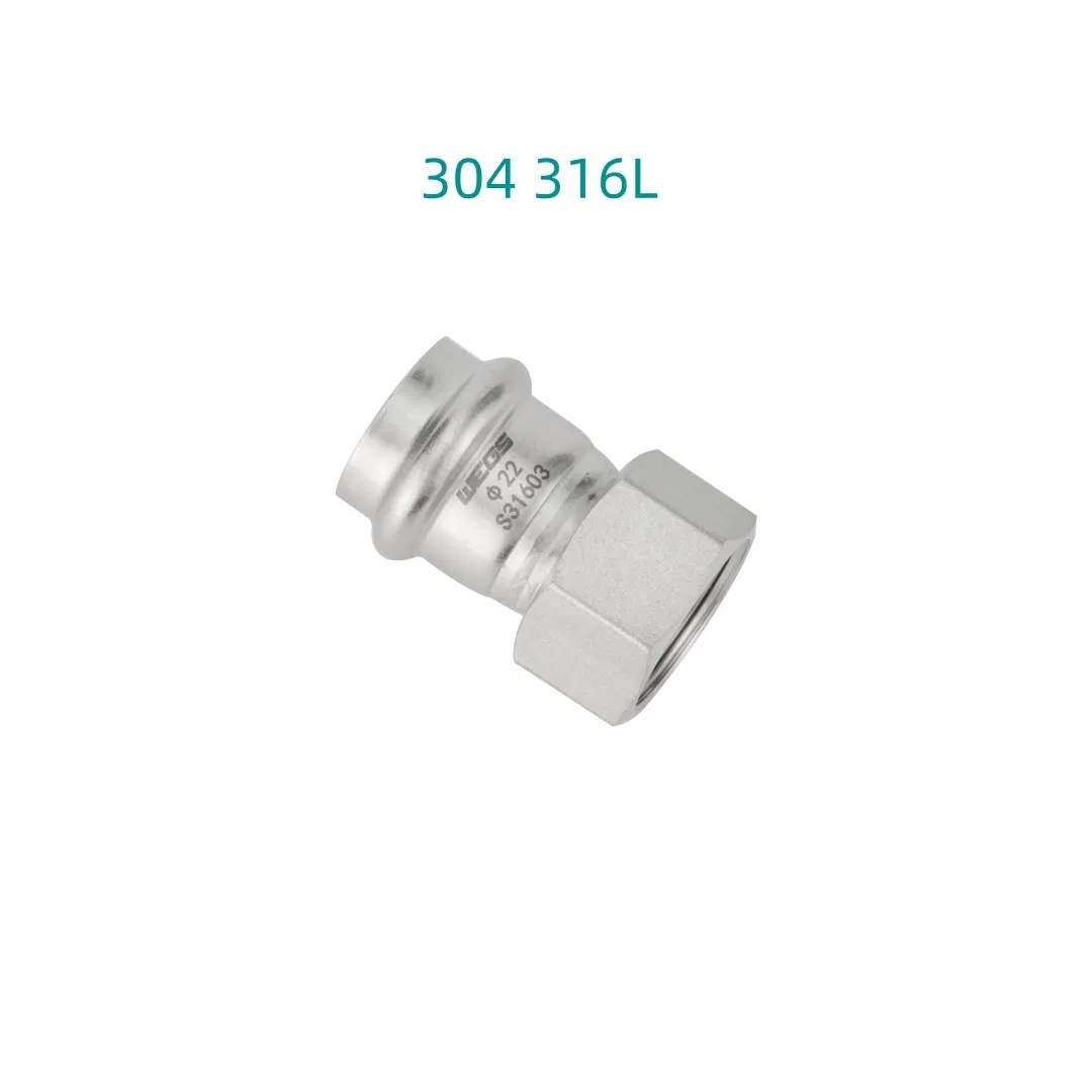 Plumbing Material Adaptor with Union Nut Press Fitting Brass Fitting Pipe Fitting