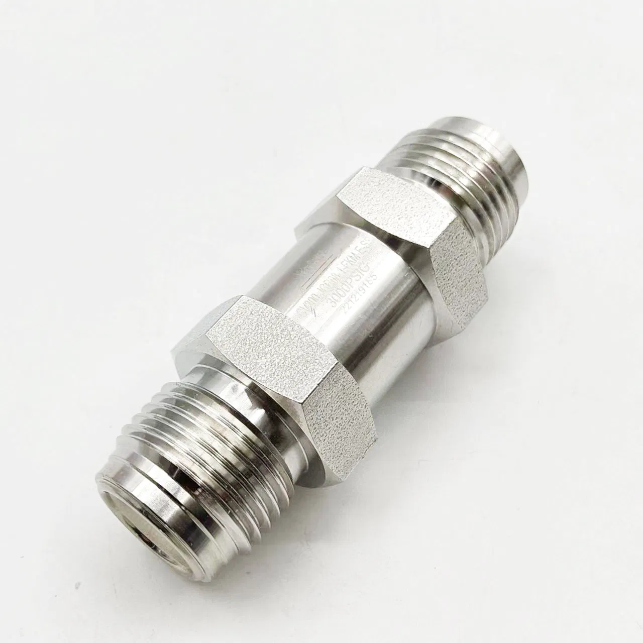 SS316L High Pressure Gas Media 3000/6000 Psi 1/8' to 1/2' &amp; 10-25mm NPT Ferrule VCR Check Valve for Lab/Instrumentation