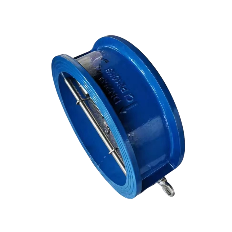 Ductile Cast Iron Double Disc Door Wafer Type Dual Plate Butterfly Check Valve for Oil Gas Connection