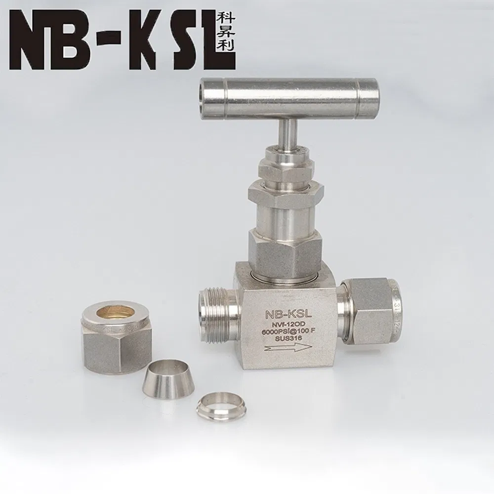 High Durability Manual Control Stainless Steel Ferrule High Pressure Needle Valve