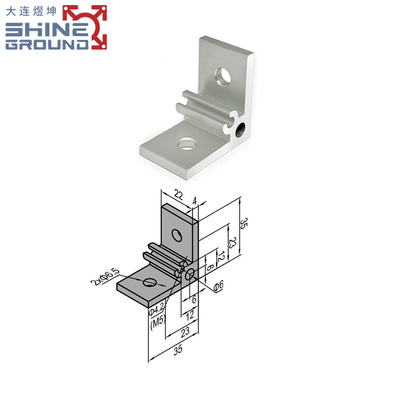 Industrial Heavy Duty T Slot 4040 Aluminum Profile Pipe Corner Connector