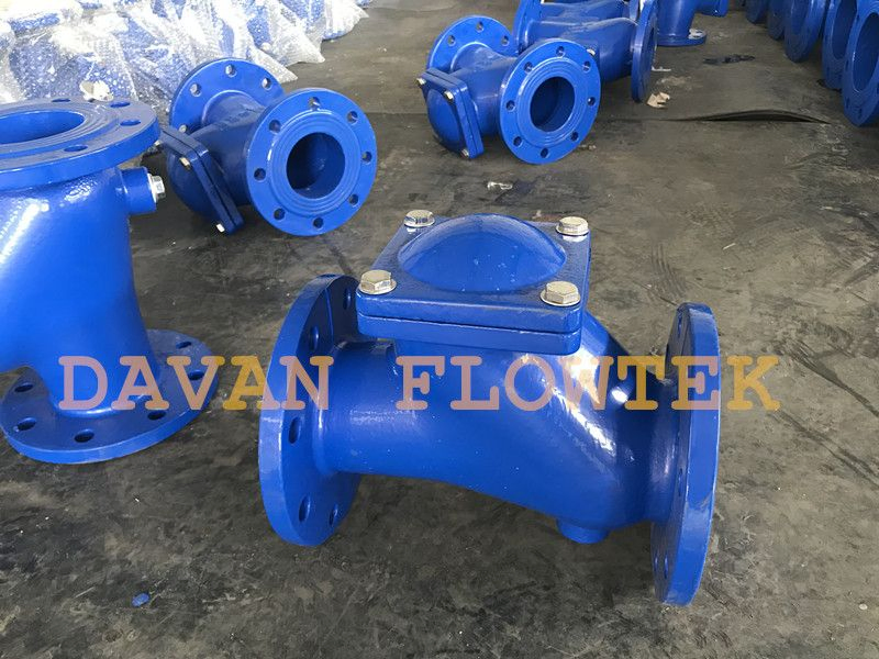 Cast Ductile Iron Flanged Dual Plate Check Valve (Flap Swing Ball Type)
