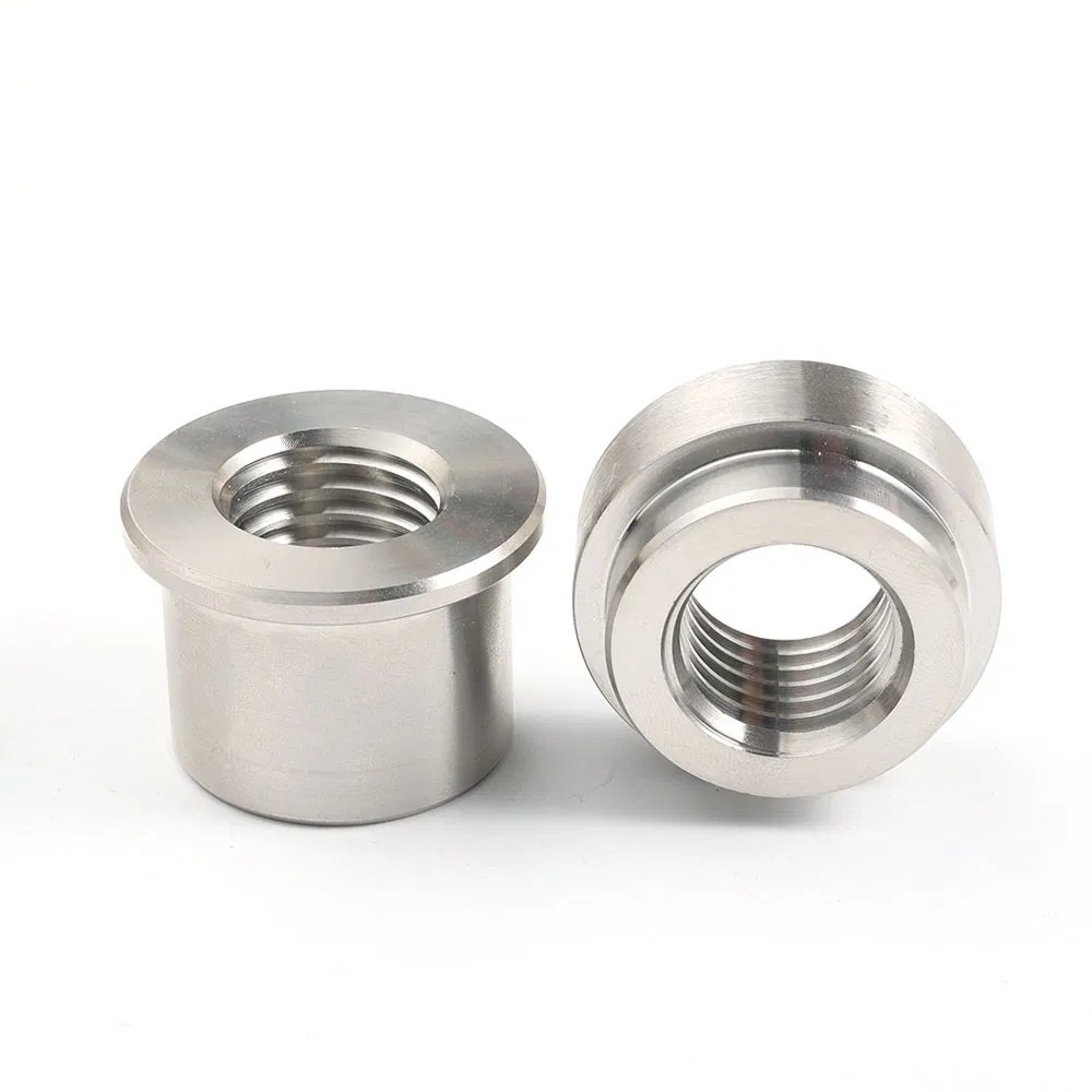 Wxsny Durable Stainless Steel Female Weld-in Bung Flanged Mounting Fitting for Hydraulic System Pipe Connection