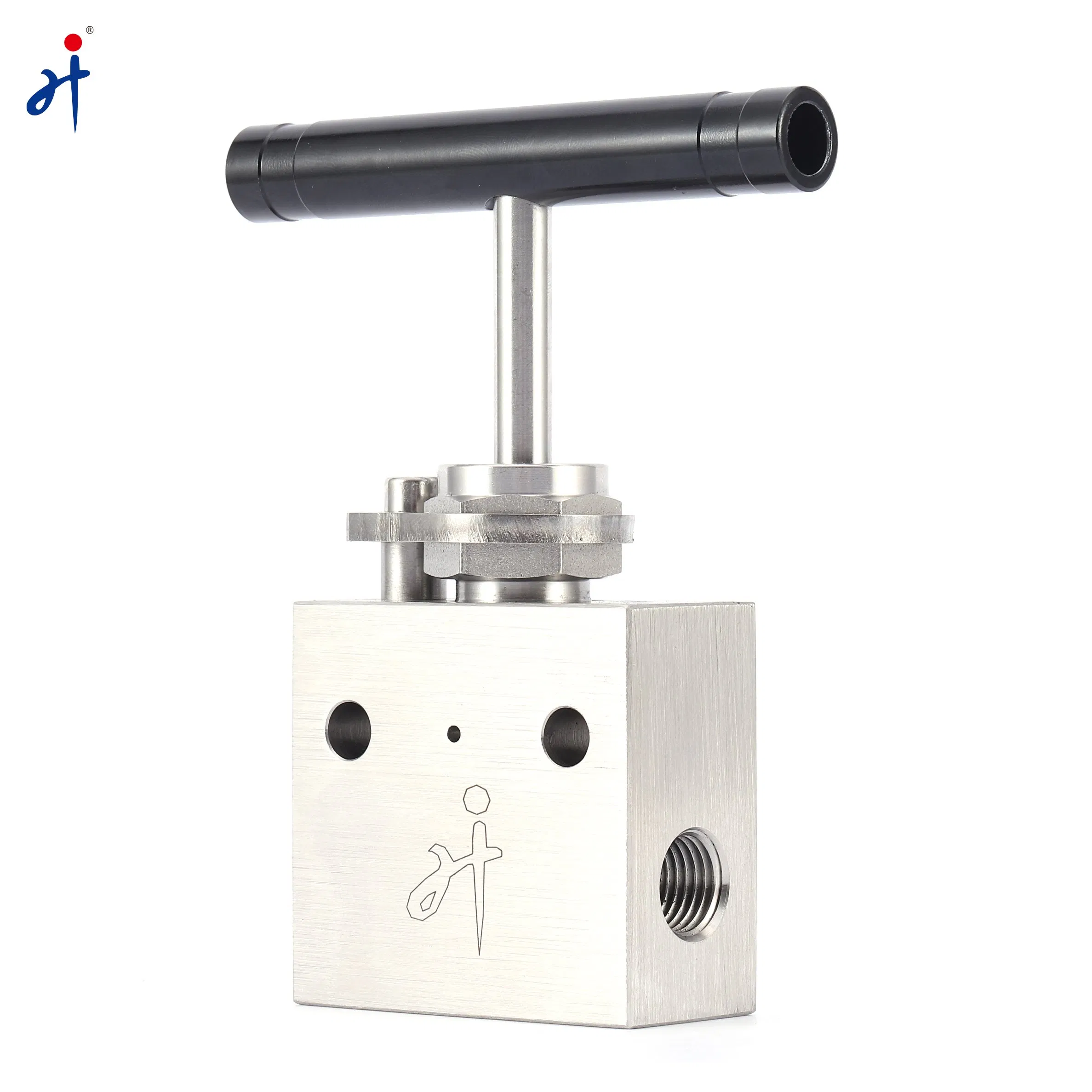 Hongji 10K Psi Manual Control Stainless Steel High Pressure Needle Valve for Hydro Testing Machine