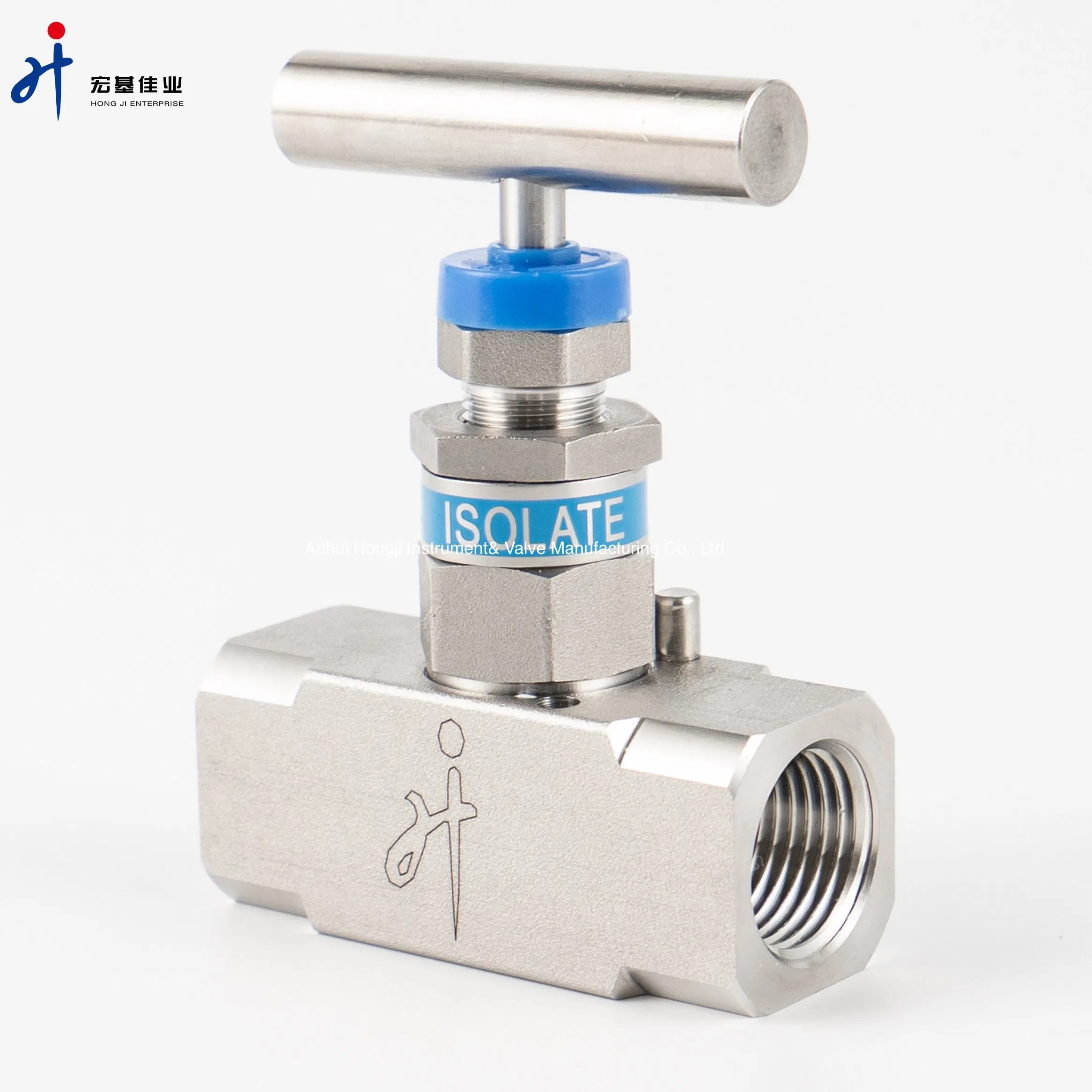Stainless Steel Forged Needle Valve 1/2 NPT Female Thread 6000psi Instrument Needle Valve