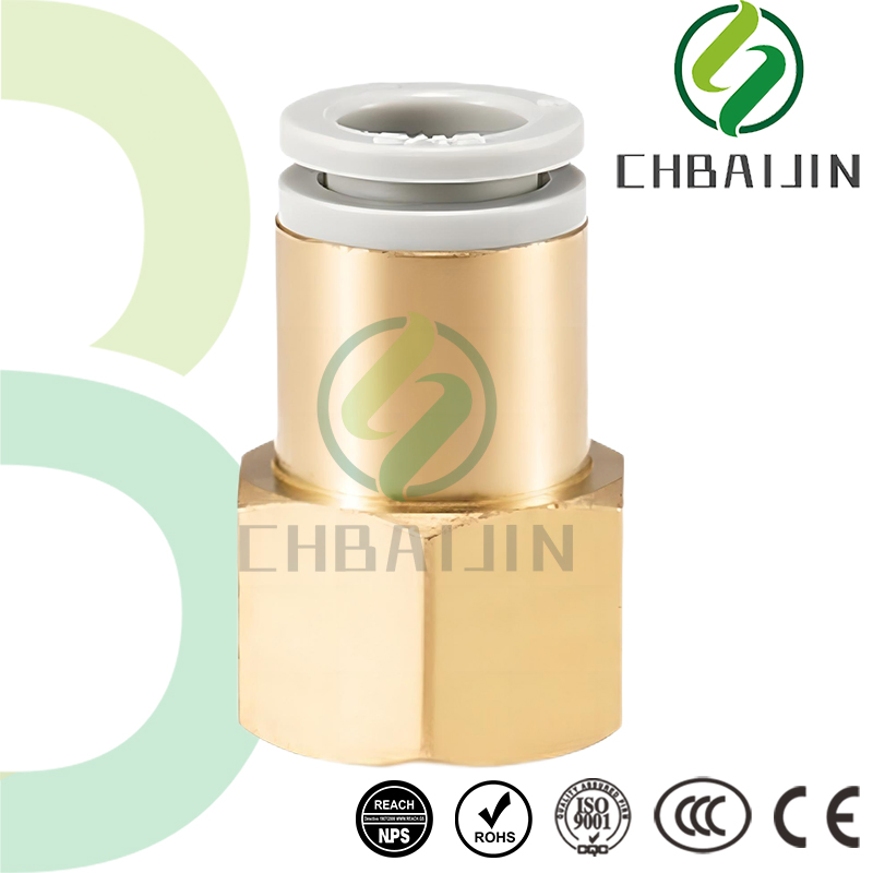 Heavy-Duty Panel Mount Female Pipe Connector for Industrial Use
