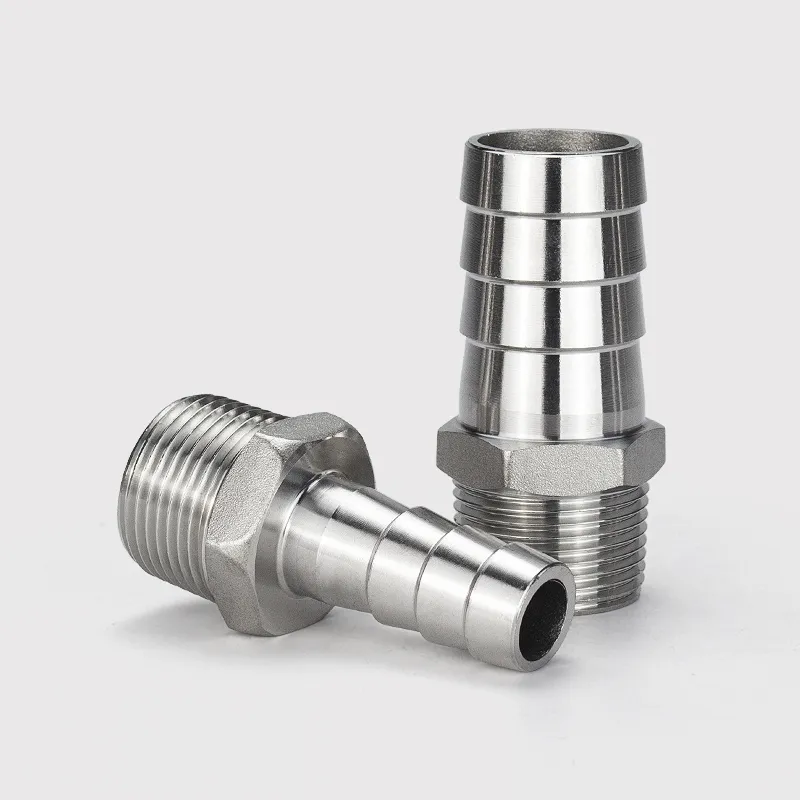 Heavy-Duty Stainless Steel Male Pipe Connector