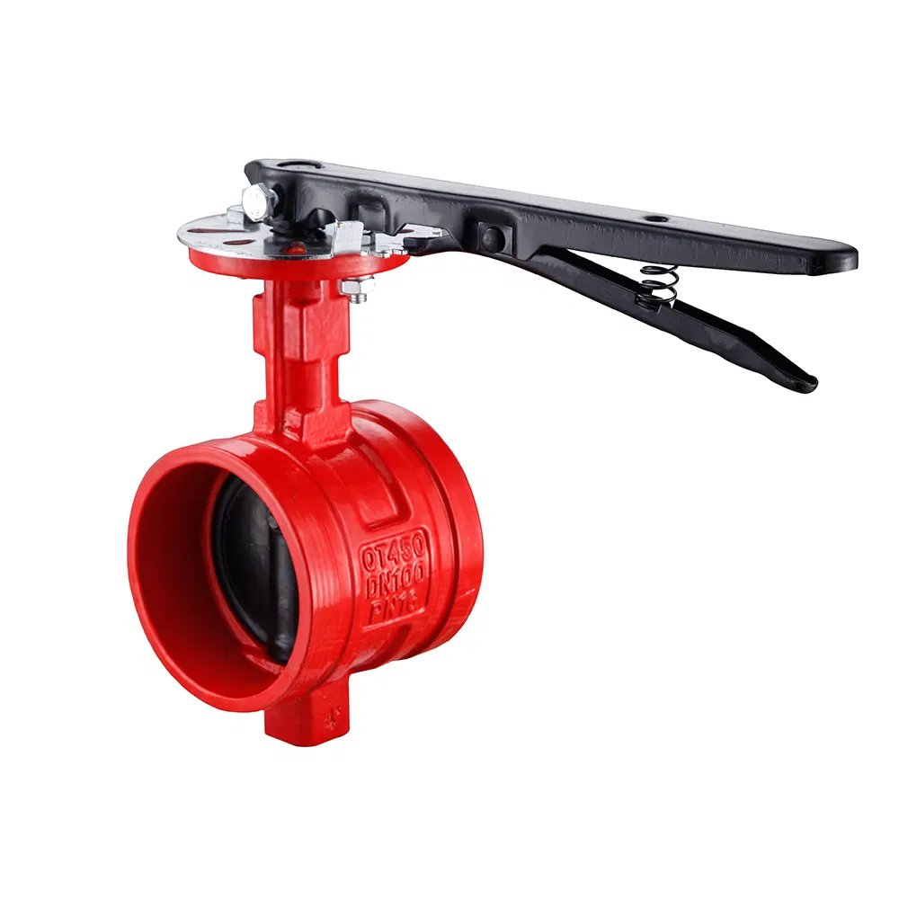 Design Lightweight Fire Fighting Protection System Fire Resistant Centerline Manual Control Wafer Butterfly Valve