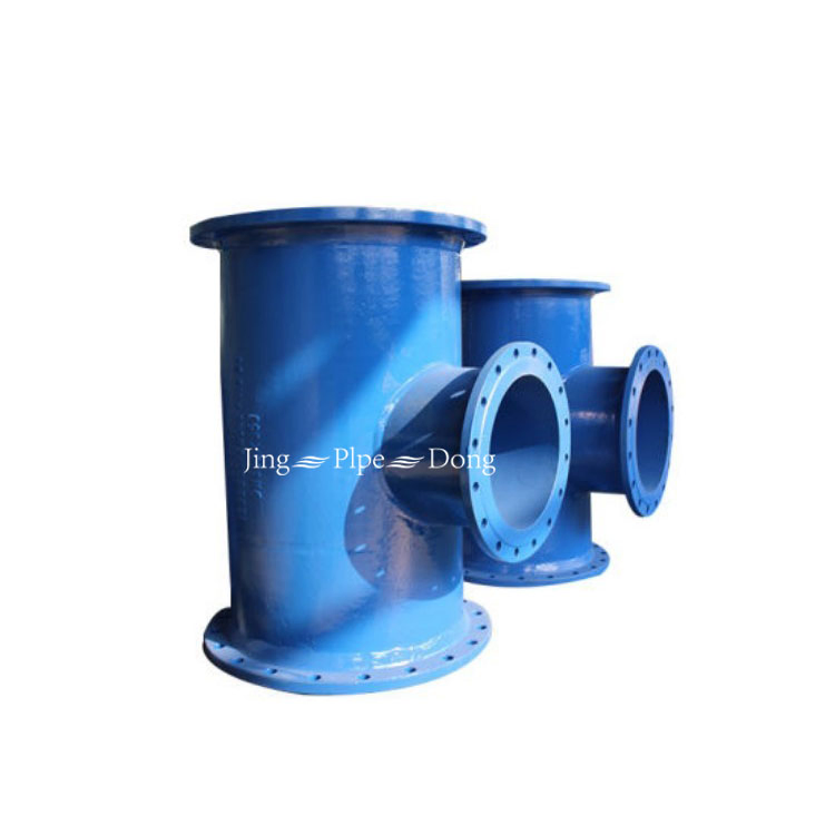 En545 Ductile Iron Pipe Fitting All Flanged Tee for Ductile Iron Pipe