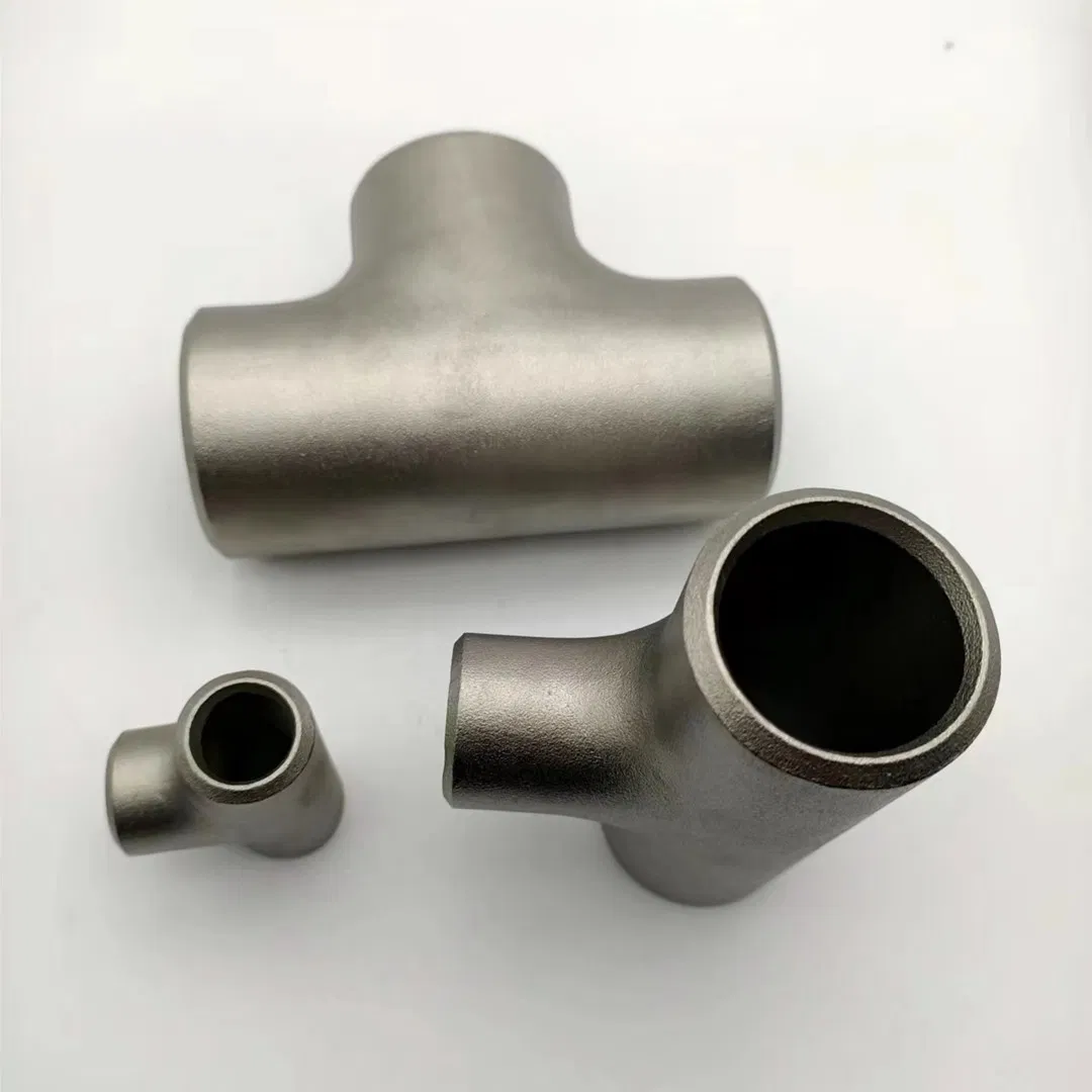 90 Degree Butt Weld Tee 304 316 Stainless Steel Tubing Fittings Welded Pipe Fittings