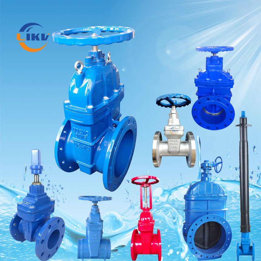 BS 5150/ DIN 3352 F4 F5/ Awwa C515 Double Flanged 2-36 Inch Non Rising Stem Gate Valve Ductile Iron Stainless Steel CF8 CF8m with Resilient Seat