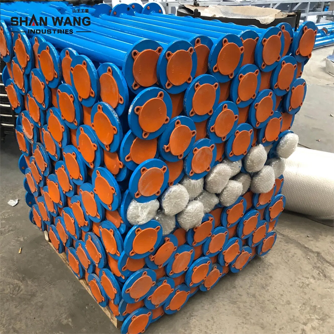 Shanwang Group/PTFE Lined Ss CS DN 400 500 600 Flanged Tee Spools Customed Pipe Fittings