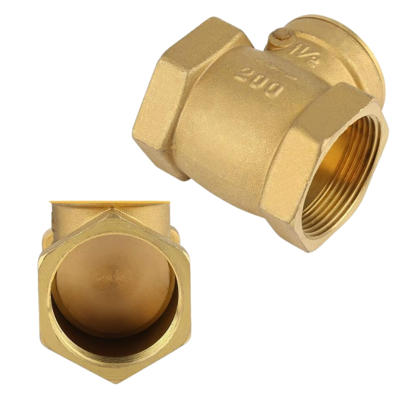 Industrial Bronze Check Valves Water Manual Shutoff Pn20 Pressure Rated Swing Type Valve OEM Supplier