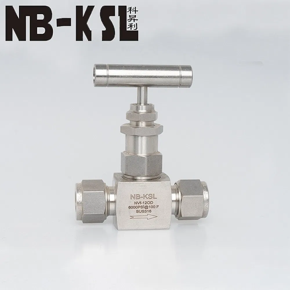 Customizable High Pressure Stainless Steel Ferrule Type Needle Valve for Laboratory Equipment